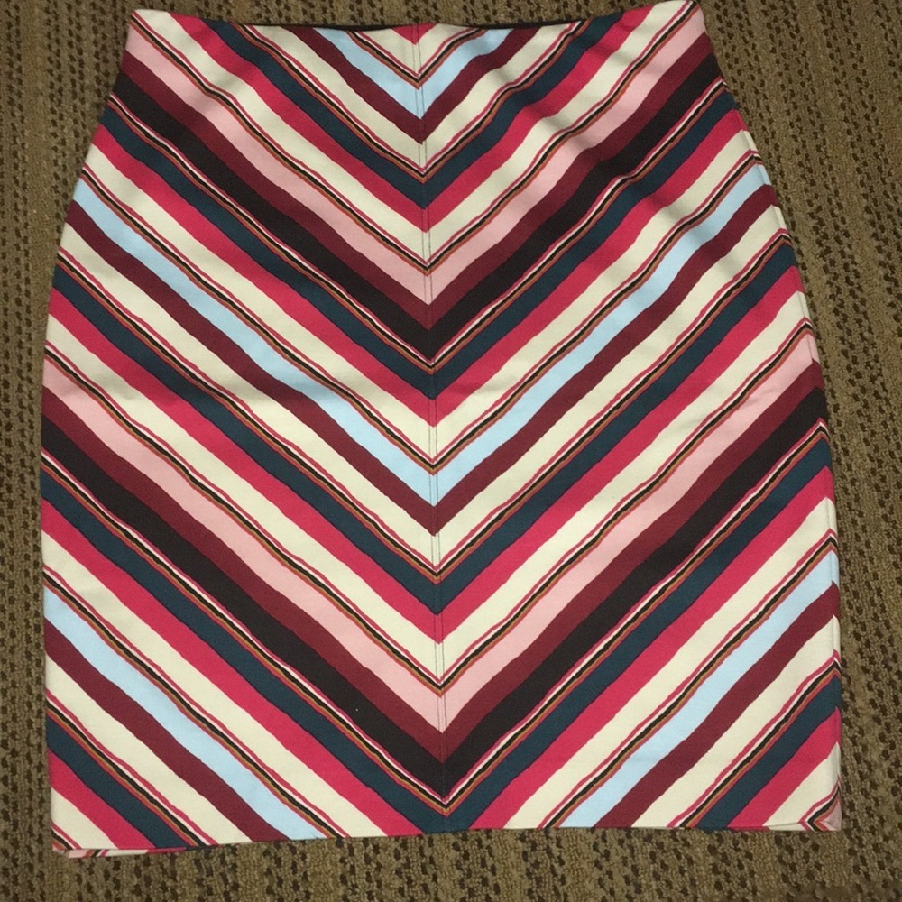 LOFT Multicolor Striped Mini Skirt - Picture 2 of 3